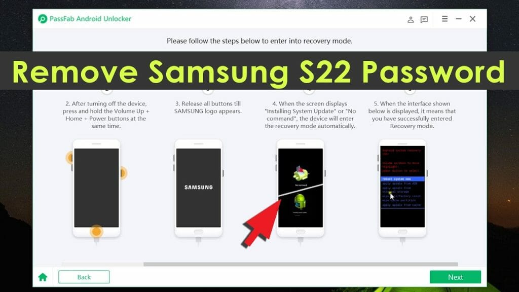 Forgot samsung s22 password how to remove password from samsung s22 