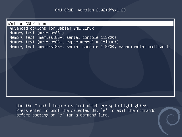 AutoTux boot menu